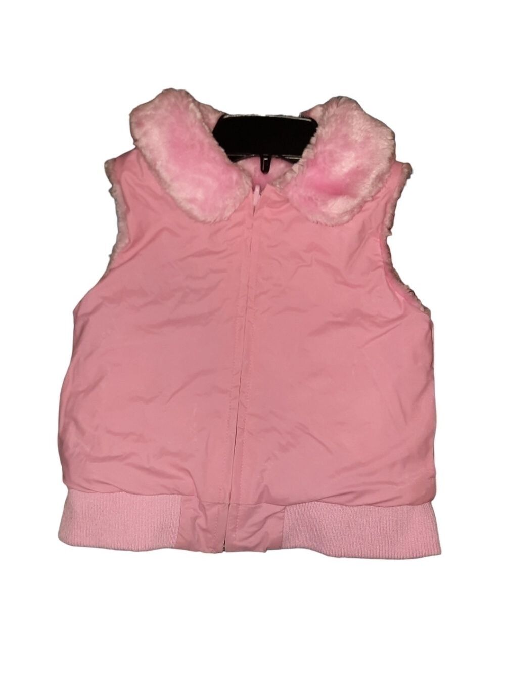 Girl Connection Pink Vest Jacket Medium Reversible